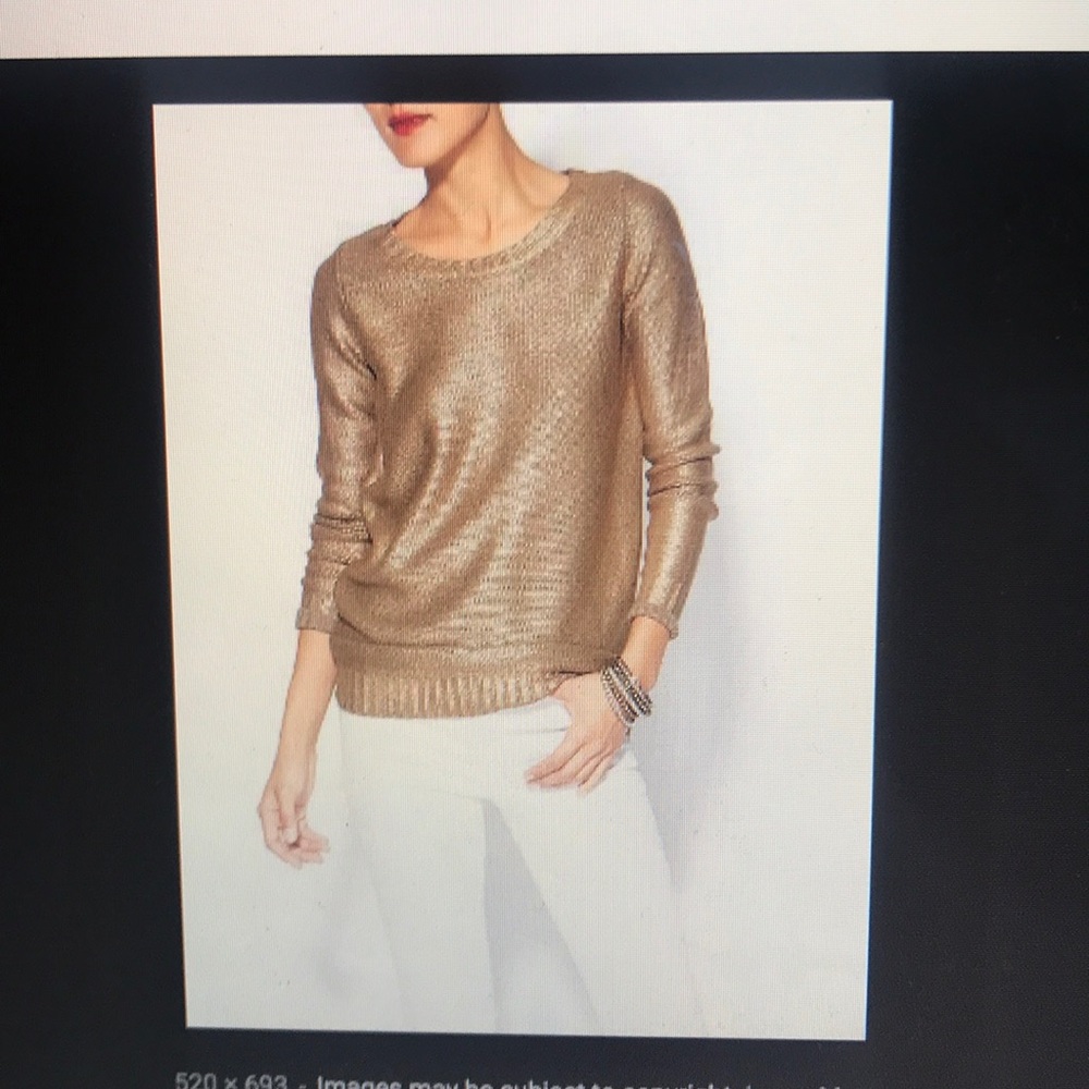 Sabine gold foil sweater